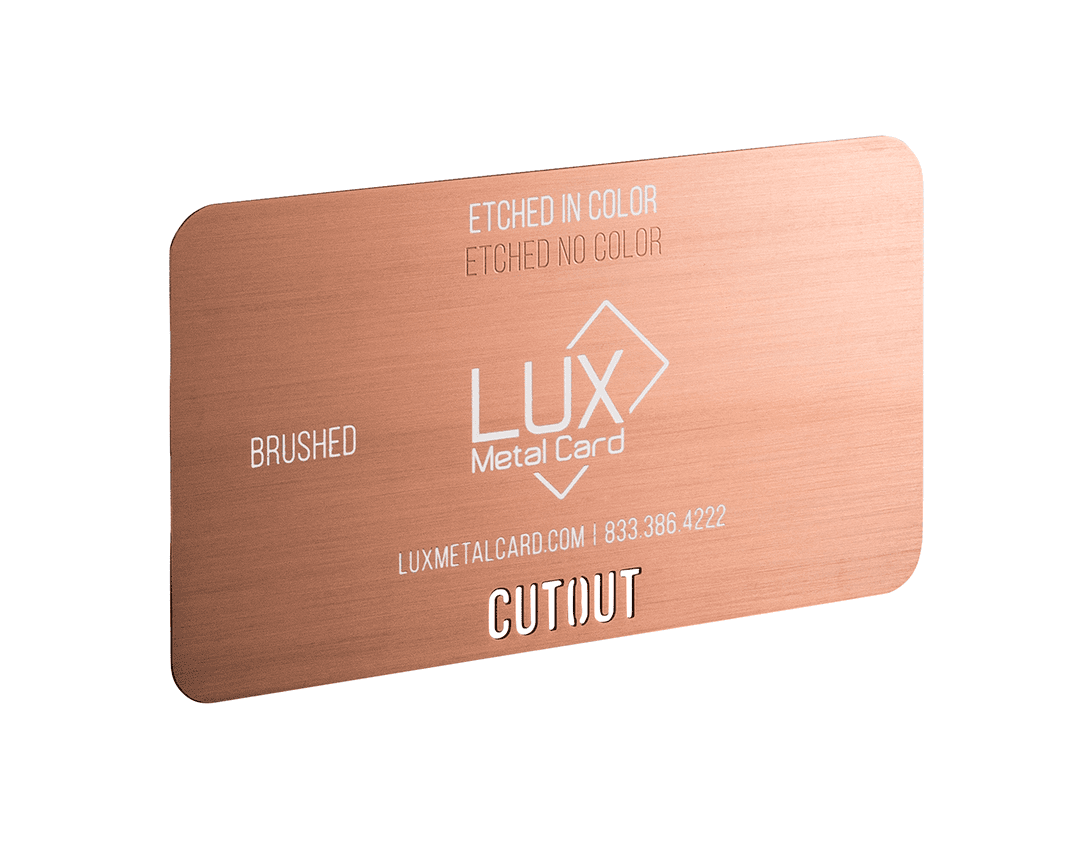 Copper Metal Membership Cards 1 Copper Metal Membership Cards