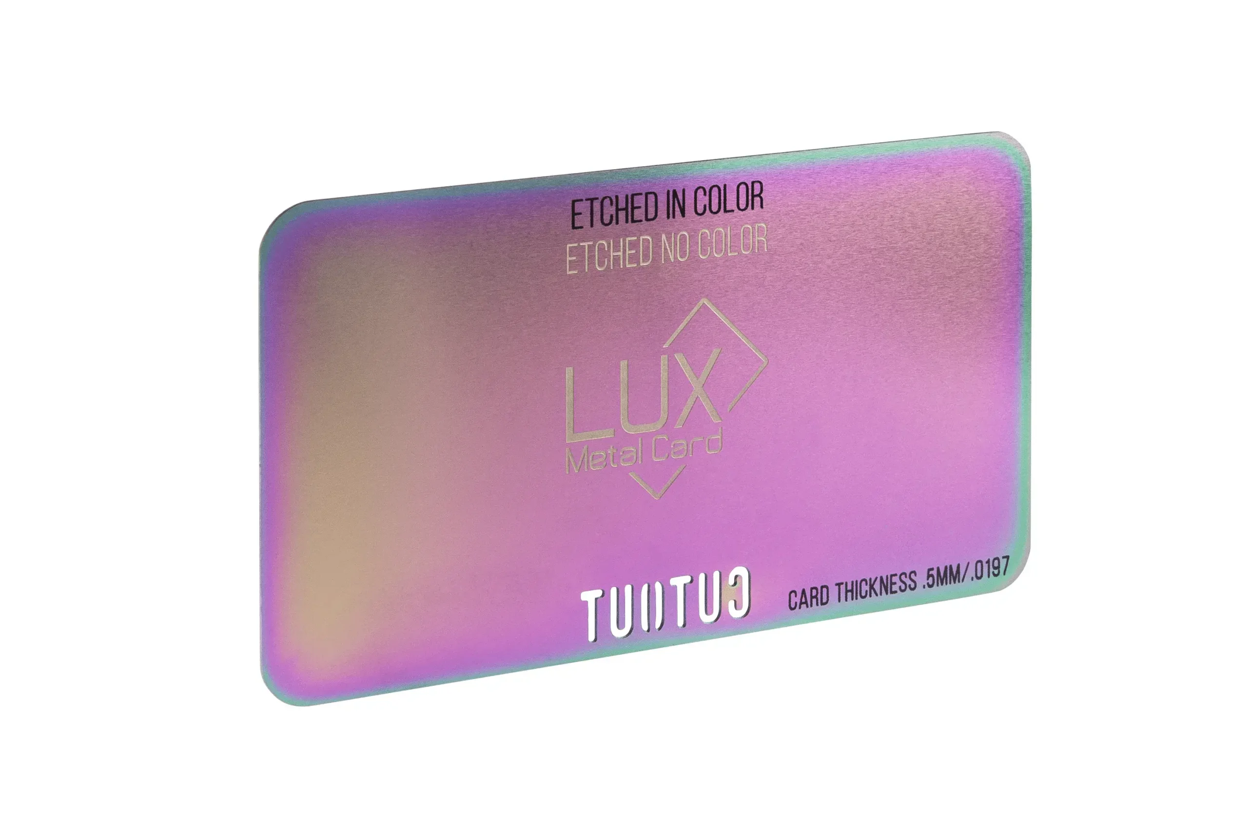 Iridescent Metal Business Cards 1 Iridescent Metal Business Cards